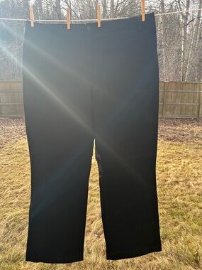 Classic Black Straight-Leg Pants